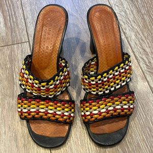 Chie Mihara low sandal heels